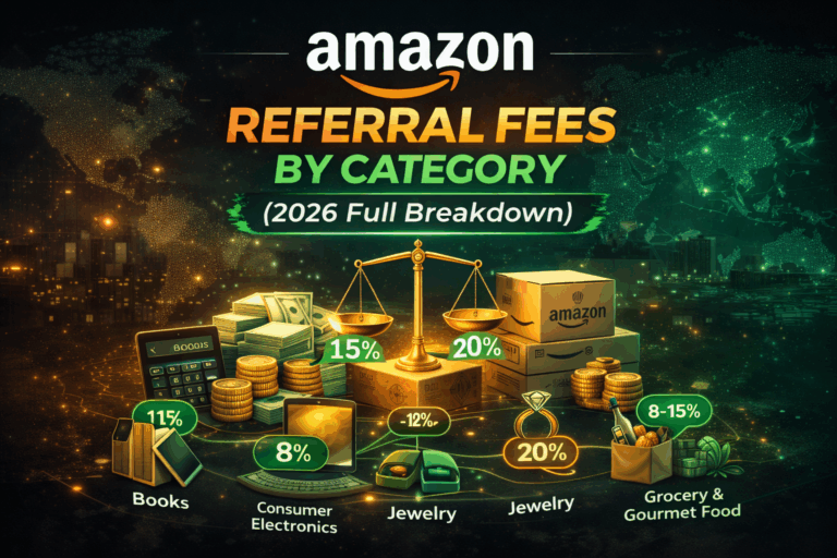 Amazon referral fees by category breakdown