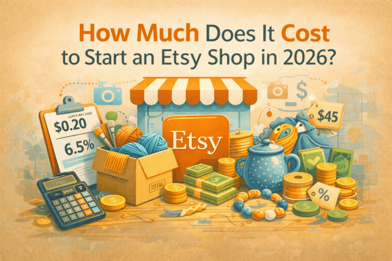 Cost to start an Etsy shop breakdown for beginners